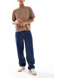 Only & Sons - Vaqueros Azul Medio Holgados Five De -Verde - Lyst