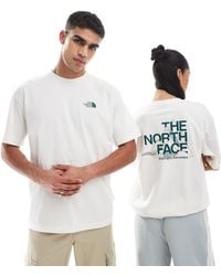 The North Face - – mountain sketch – oversize-t-shirt - Lyst