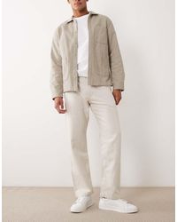 Mango - Otto Linen Blend Relaxed Fit Jeans - Lyst