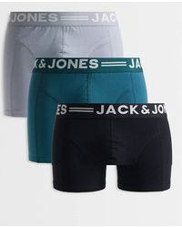 Jack & Jones - 3 Pack Trunks With Tonal Waistband - Lyst