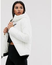 chaquetas nike vintage mujer blanco