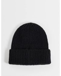 ASOS - Brushed Knit Beanie - Lyst
