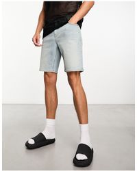 ASOS - Skinny Regular Length Denim Shorts - Lyst