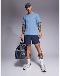 4505 - Pantalones Cortos De 13 Cm Deportivos Oscuro Con Cremalleras En Los Bolsillos De Tejido De Secado Rápido Icon De - Lyst