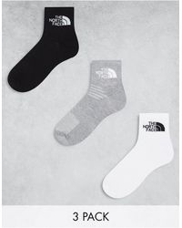 The North Face - Simple Dome 3 Pack Logo Ankle Socks - Lyst
