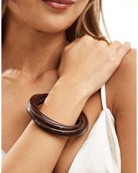ASOS - Brede Armband Van Hars Met Gedraaid Detail - Lyst