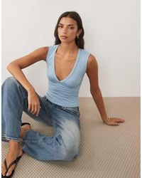 Motel - Emberly Plunge Top - Lyst