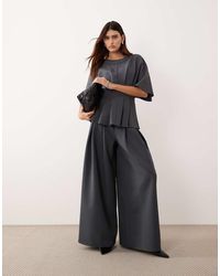 ARRANGE - Pleat Waist Tailored Wide Leg Trouser Co-Ord - Lyst