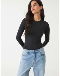 Stradivarius - – langärmliger body aus polyamid - Lyst