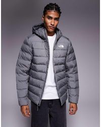 The North Face - Chaqueta Gris Perla Con Capucha Aconcagua Iii De - Lyst