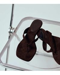 ASOS - Wide Fit Havana Toe Thong Kitten Heel Sandals - Lyst