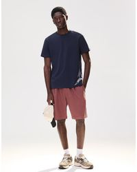 Bershka - Textured Plush Bermuda Shorts - Lyst