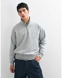 Abercrombie & Fitch - Essential 1/4 Zip Sweatshirt - Lyst