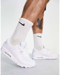 Nike - Air max 90 recraft - baskets - triple - Lyst