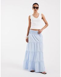 Vero Moda - – gestufter boho-maxirock - Lyst