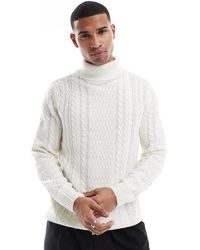 Only & Sons - – rollkragenpullover aus grobstrick - Lyst