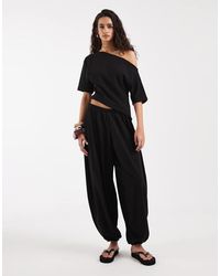 ASOS - Textured Oversized Balloon Pants - Lyst
