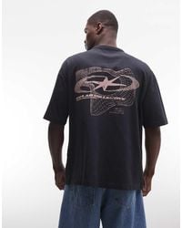 ASOS - Heavyweight Oversized T-shirt With Text Graphic - Lyst