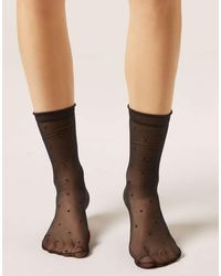 Calzedonia - Polka Dot Sheer Socks - Lyst