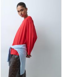 ASOS - Oversized Long Sleeve Skater T-shirt - Lyst