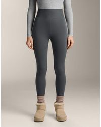 Oysho - Super High-rise Seamless Extra-warm Rib Ankle-length leggings 70 Cm - Lyst