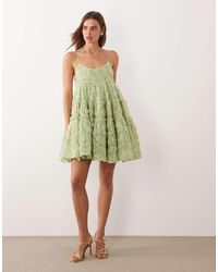 Sister Jane - Dream Clover Organza Detail Scoop Neck Cami Mini Dress - Lyst