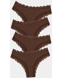 Stripe & Stare - Brazilian Knicker Four Pack - Lyst