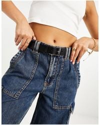 ASOS - Leather Silver Buckle Waist And Hip Jeans Belt - Lyst