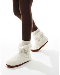 Loungeable - Borg Cowboy Bootie Slippers - Lyst