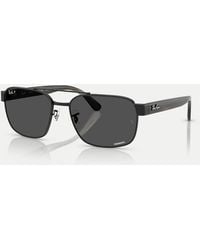 Ray-Ban - Rb3751 Polarized+ Lenses Square Polarised Sunglasses With Lens - Lyst
