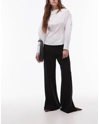 Mango - – gerade geschnittene jersey-hose - Lyst