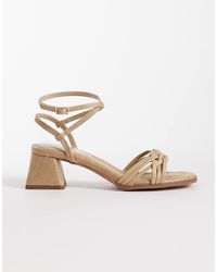 ASOS - Humble Braided Detailing Mid Block Heel Sandals - Lyst