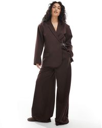 Collusion - Pantalon ample d'ensemble ajusté - chocolat - Lyst