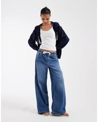 Gap - Tie Waist Drawstring Wide Leg Jeans - Lyst