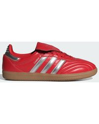 adidas Originals - Zapatillas Deportivas Rojo Escarlata Y Plateado Metalizado Samba Lt De - Lyst