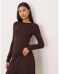 ASOS - Interlock Long Line T Shirt Co Ord - Lyst