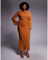 ASOS Asos Edition Maternity Embroidered Floral Maxi Dress In Dobby Spot in  Natural | Lyst