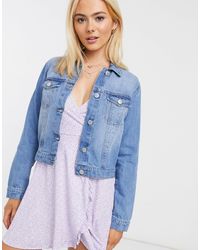 miss selfridge frayed tassel denim jacket