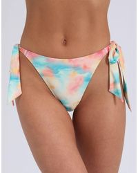 Boux Avenue - Seychelles String Side Brief Bikini Bottoms With Ombre Print - Lyst