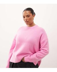 ASOS - Asos Design Curve Boxy Sweater With Side Split Detail - Lyst