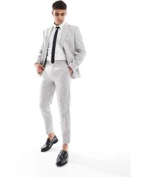 ASOS - Tapered Wool Blend Suit Pants - Lyst