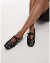 Tommy Hilfiger - Studded Mary Jane Flats - Lyst