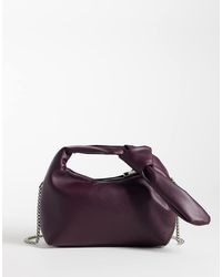 Pieces - Knot Detail Cross Body Bag - Lyst