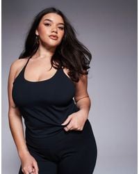 4505 - Curve Icon Yoga Cami With Inner Bra And Adjustable Straps - Lyst