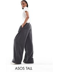 ASOS - Asos Design Tall Cord Wide Leg Pull On Pants - Lyst