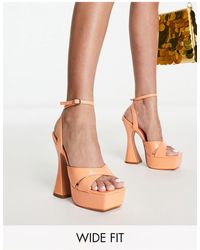 SIMMI - Simmi London Wide Fit Oceani Platforms With Flared Heel - Lyst
