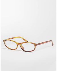 ASOS - – schmale, ovale, eckige sonnenbrille - Lyst