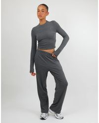SIMMI - Monique Soft Stripe Fine Ribbed Long Sleeve Top - Lyst
