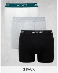 Lacoste - – 3er-pack mehrfarbige unterhosen - Lyst