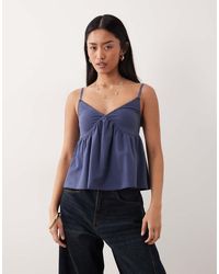 ASOS - Trim Detail Babydoll Cami - Lyst